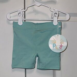 🌊 Ocean Blue Aqua Bamboo Bike Shorts Little Sleepies NEW 2T Toddler Unisex NWT